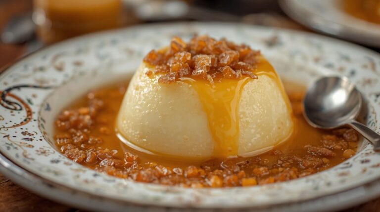 21. Cuajada con Melao (Milk Curd and Sugar Cane Syrup) 