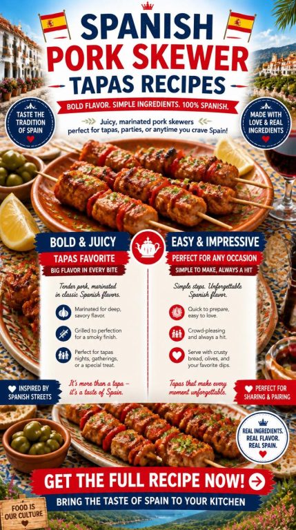 Spanish Pork Skewer Tapas Recipes