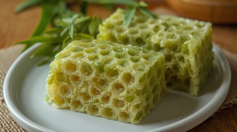 26. Bánh Bò Nướng (Vietnamese Honeycomb Cake)