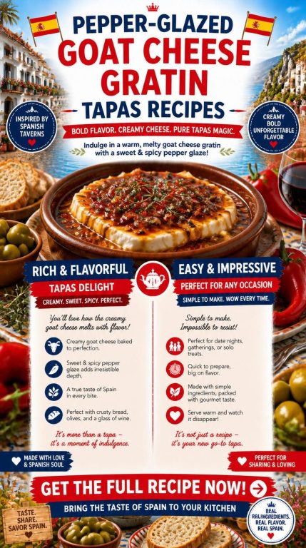 Pepper-glazed Goat Cheese Gratin Tapas Recipes