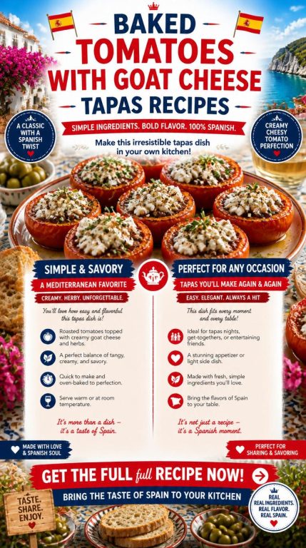Baked Tomatoes with Goat Cheese Tapas Recipes
