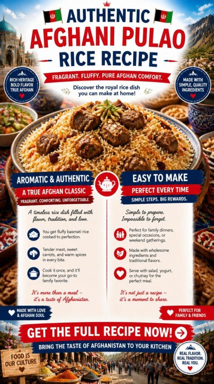 Afghani Pulao Rice Recipe