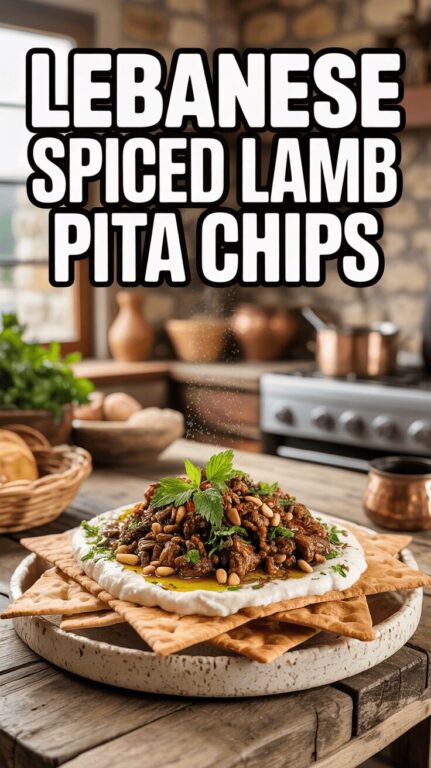 Lebanese Spiced Lamb Pita Chips Recipe