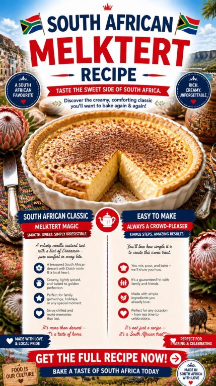 South African Melktert Recipe