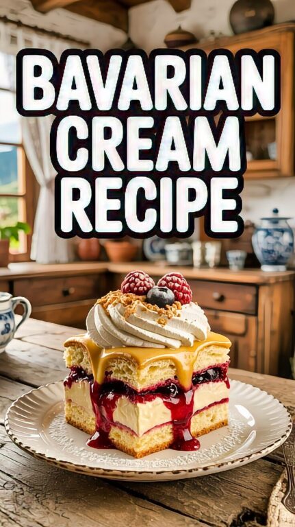 5. Bavarian Cream Cake Recipe