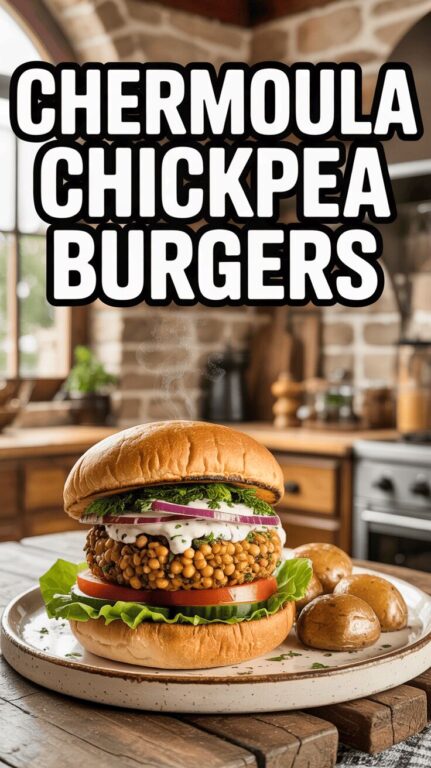Lebanese Chermoula Chickpea Burgers Recipes