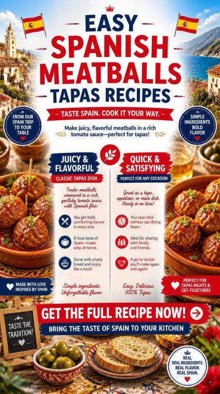 Easy Spanish Meatballs Tapas Recipes