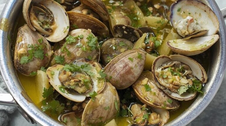 5. Portuguese Clams -Ameijoas à Bulhão Pato