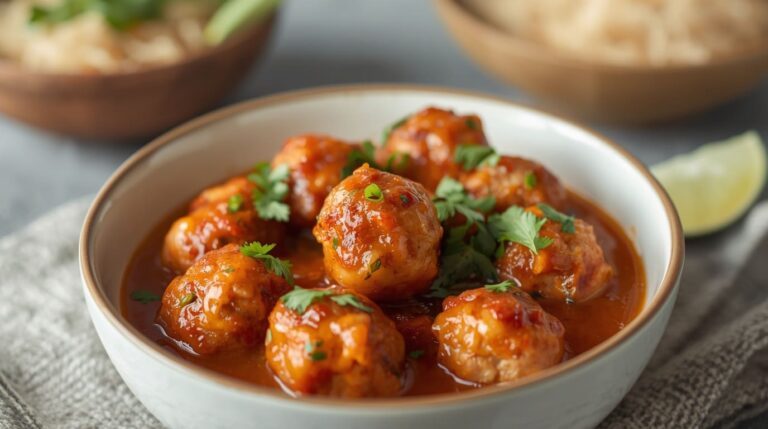 5. Vietnamese Style Meatballs with Chili Sauce