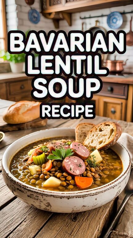 6. Bavarian Lentil Soup Recipe