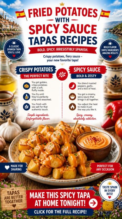 Fried Potatoes With Spicy Sauce Tapas Recipes