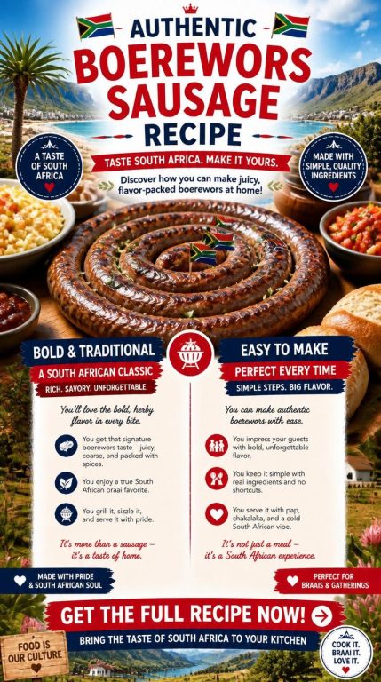 South African Boerewors Sausage Recipe