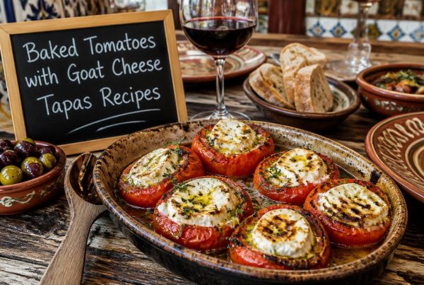 Baked Tomatoes with Goat Cheese Tapas Recipes