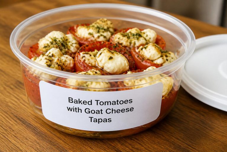 Baked Tomatoes with Goat Cheese Tapas Recipes - Storage