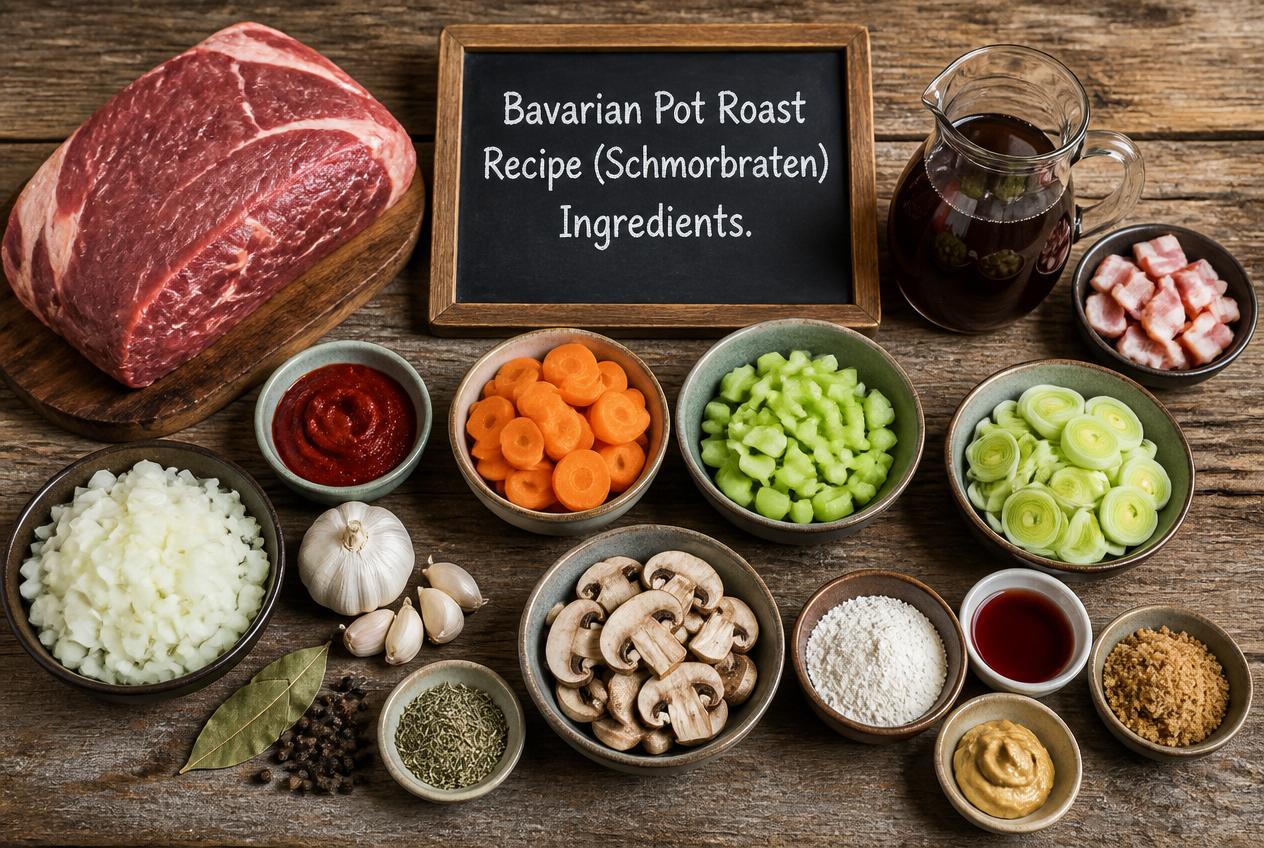 Bavarian Pot Roast Recipe (Schmorbraten) Ingredients