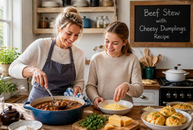 Beef Stew with Cheesy Dumplings Recipe Cooking TIps