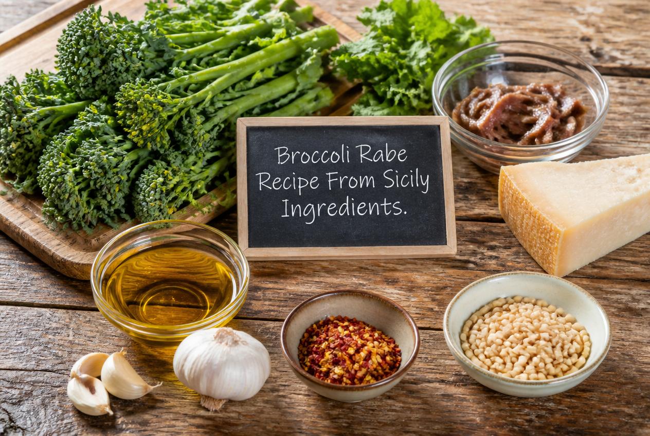 Broccoli Rabe Recipe From Sicily Ingredients