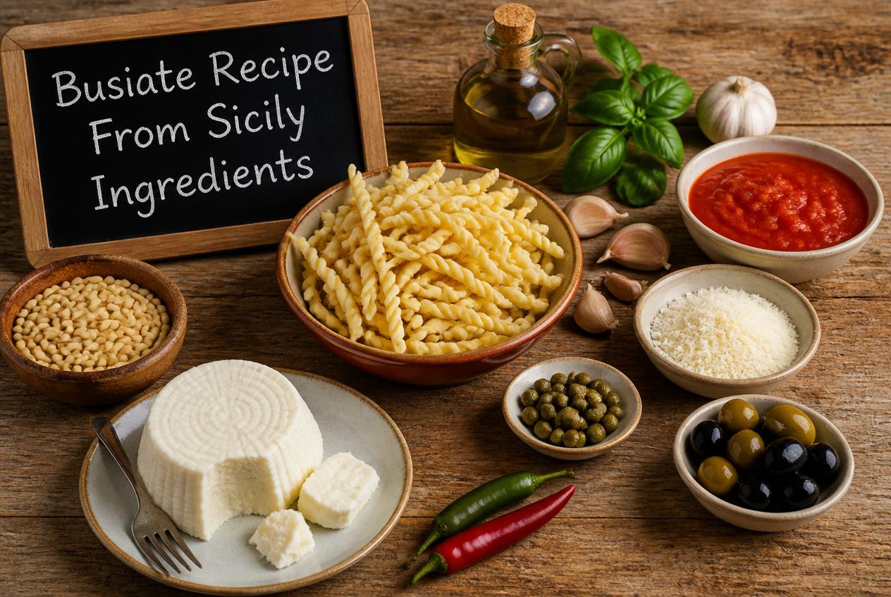 Busiate Recipe From Sicily Ingredients