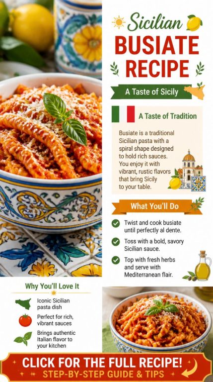 Busiate Recipe From Sicily