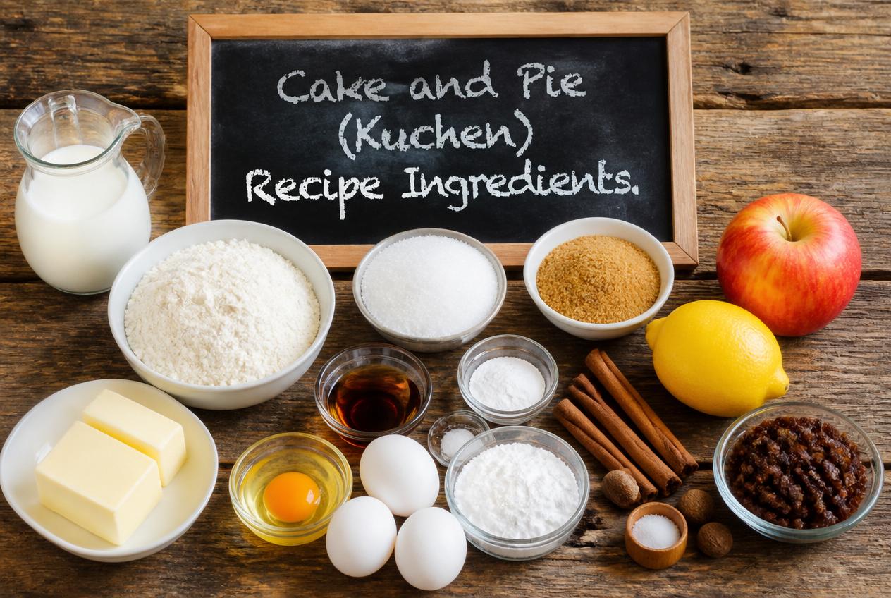 Cake and Pie (Kuchen) Recipe Ingredients