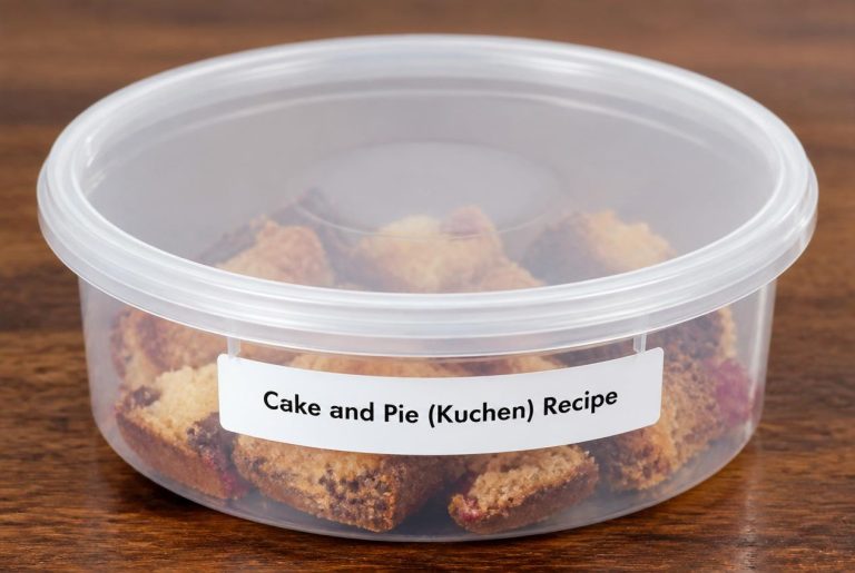 Cake and Pie (Kuchen) Recipe Storage Tips
