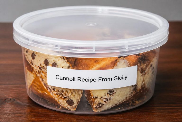 Cannoli Recipe From Sicily Storage Tips