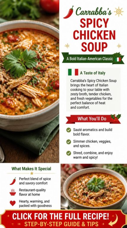 Carrabba's Spicy Chicken Soup Recipe