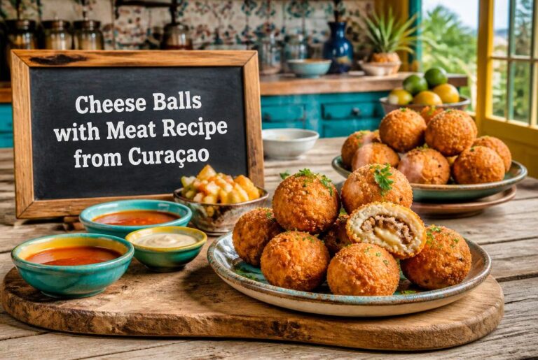 Cheese Balls With Meat Recipe from Curacao