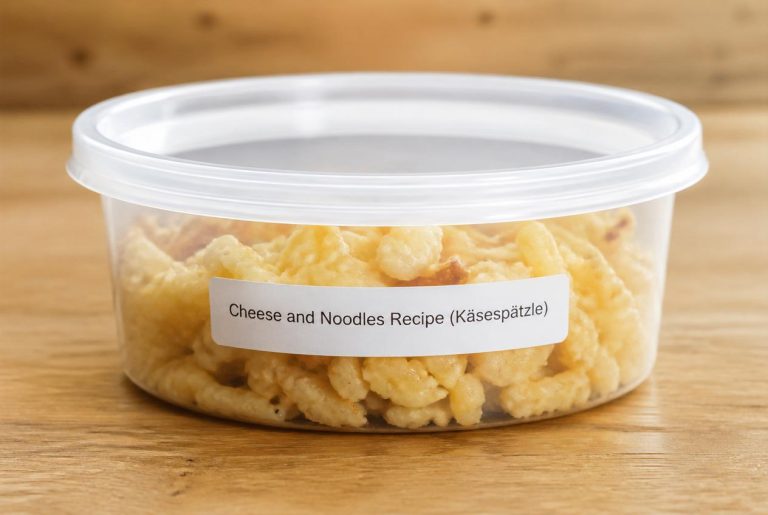 Cheese and Noodles Recipe (Käsespätzle) Storage Tips