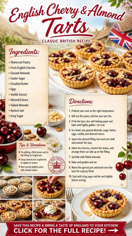 Cherry & Almond Tarts Recipe