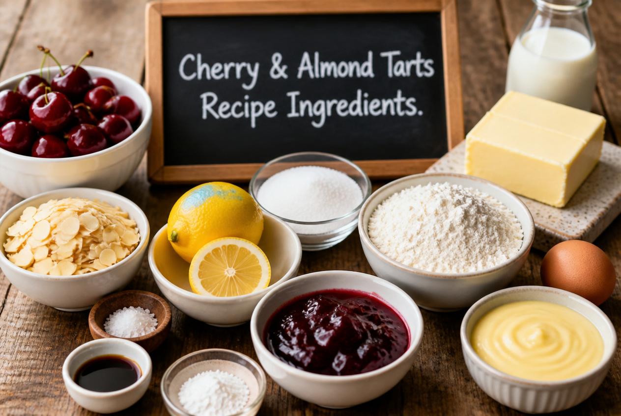 Cherry & Almond Tarts Recipe Ingredients