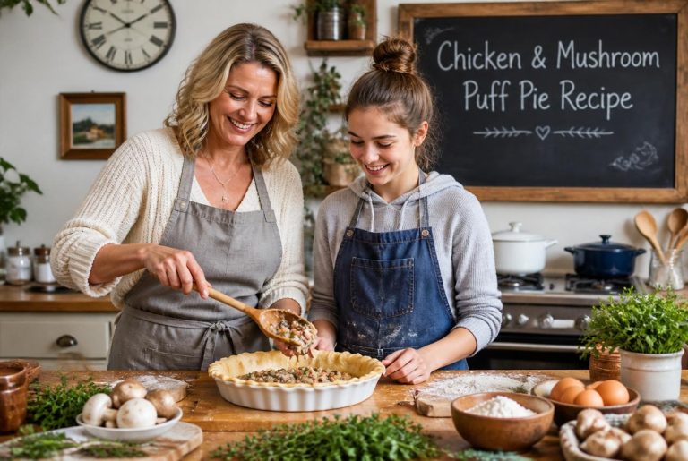 Chicken & Mushroom Puff Pie Recipe Cooking Tips