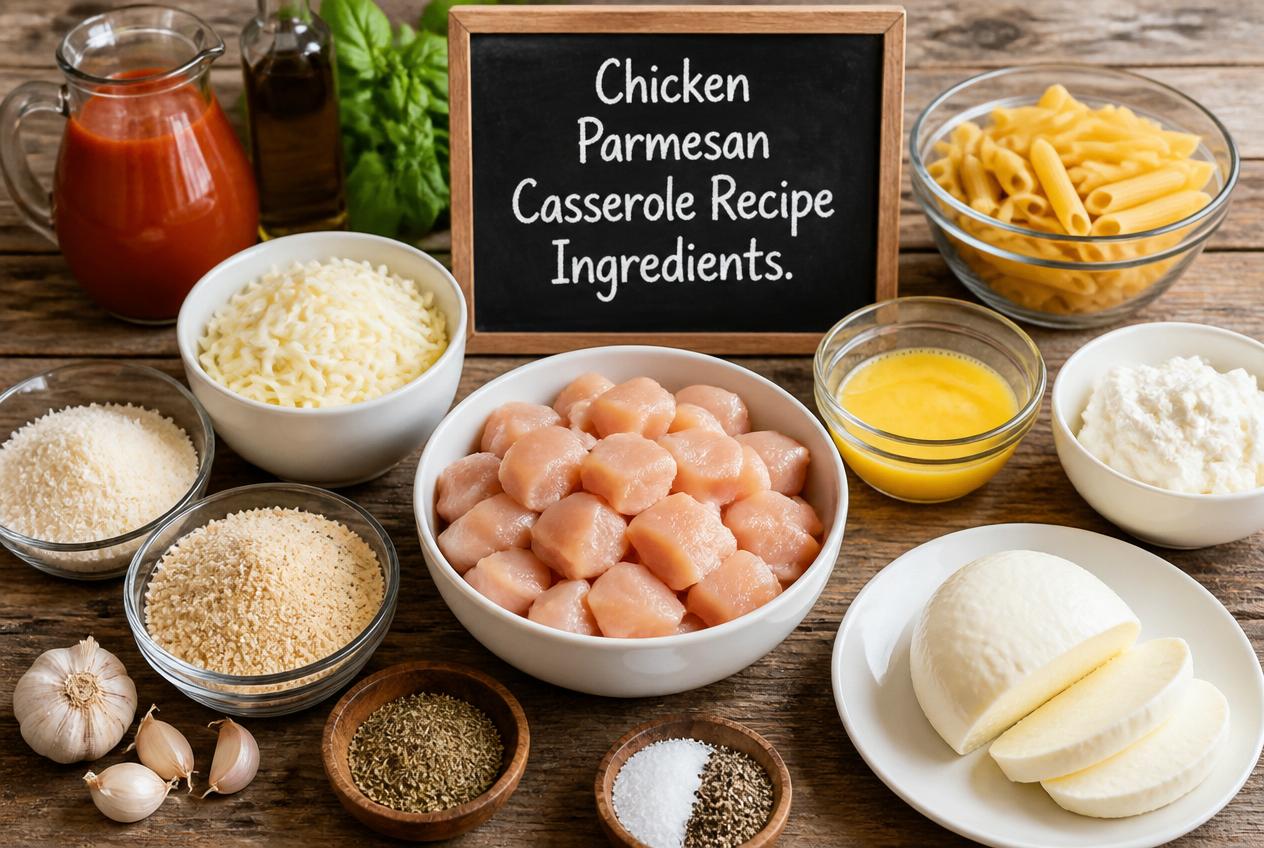 Chicken Parmesan Casserole Recipe Ingredients