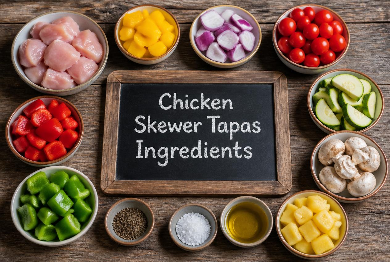 Chicken Skewer Tapas Recipes - Ingredients