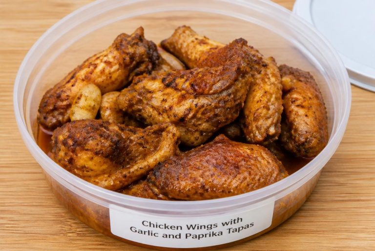 Chicken Wings with Garlic and Paprika Tapas Recipes - Storage
