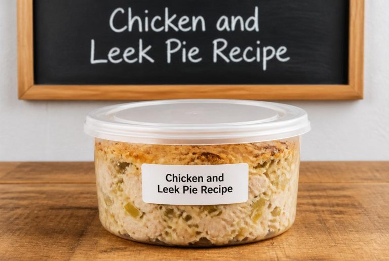 Chicken and Leek Pie Recipe Storage TIps