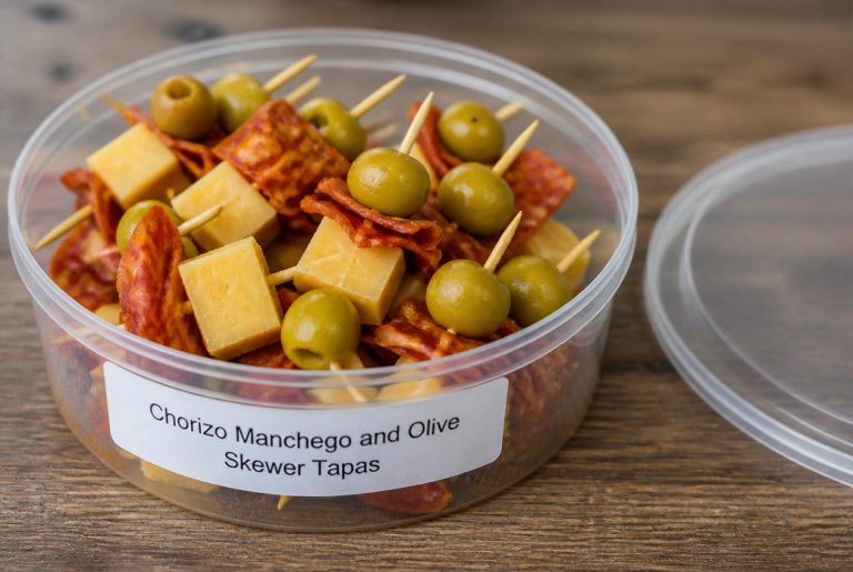 Chorizo Manchego and Olive Skewer Tapas Recipes - Storage