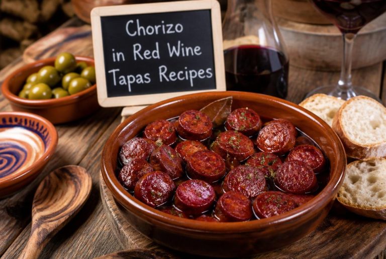 Chorizo in Red Wine Tapas Recipes