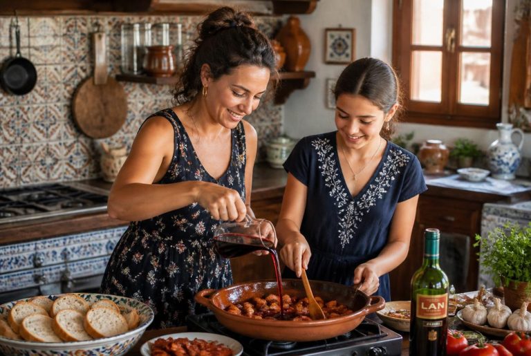 Chorizo in Red Wine Tapas Recipes - Prep