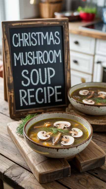 Christmas Mushroom Soup Recipe