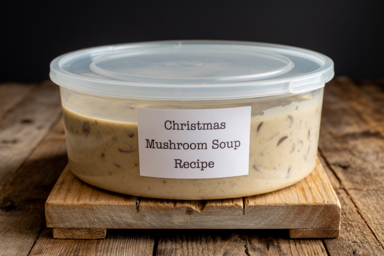 Christmas Mushroom Soup Recipe Storage Tips