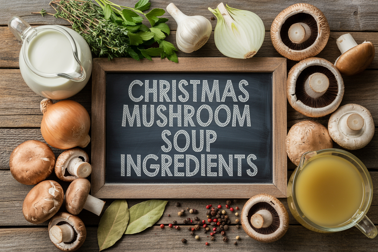 Christmas Mushroom Soup Recipe Ingredients