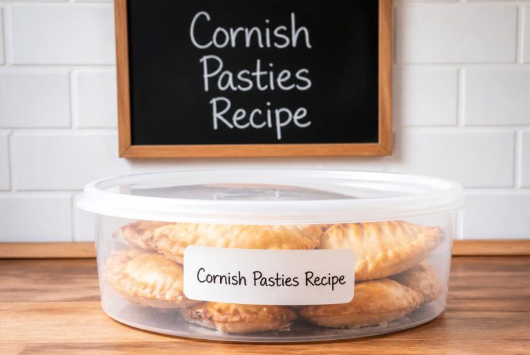 Cornish Pasties Recipe Storage TIps