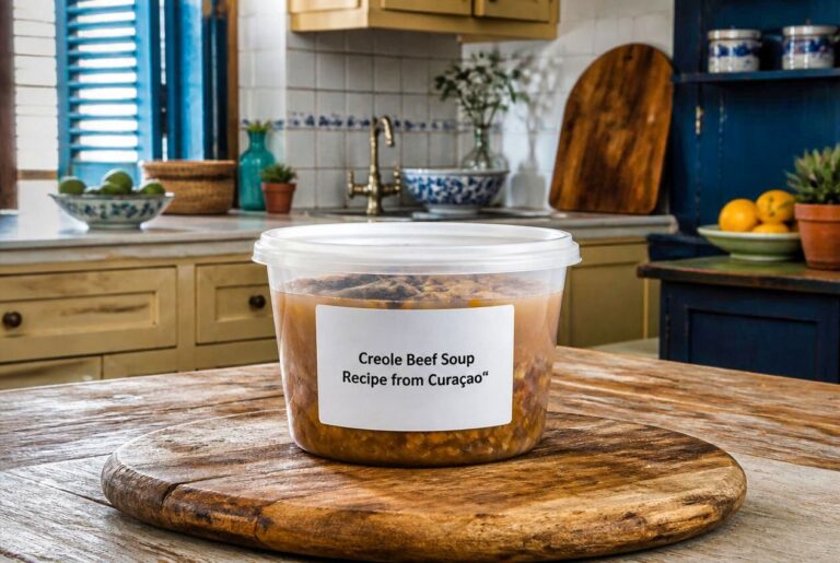 Creole Beef Soup Recipe from Curaçao Storage Tips