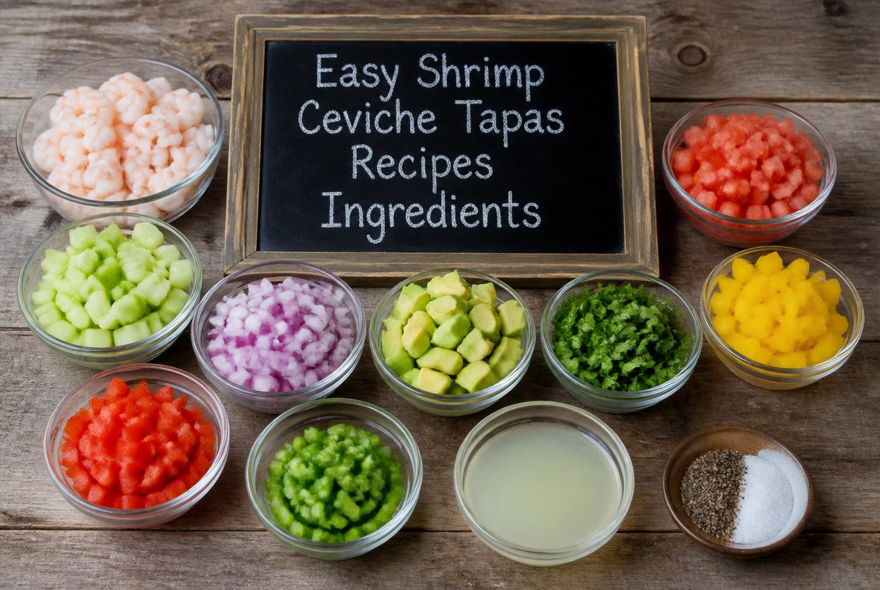 Easy Shrimp Ceviche Tapas Recipes - Ingredients