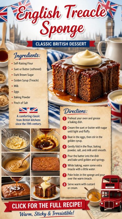 Easy Treacle Sponge Recipe