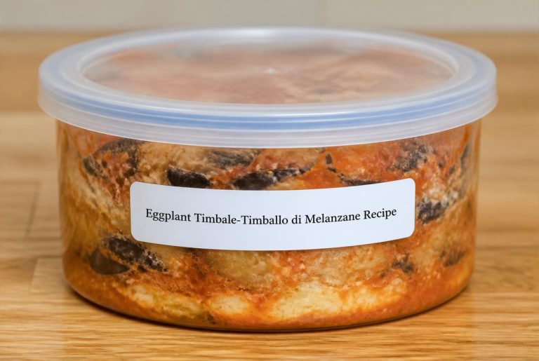 Eggplant Timbale-Timballo di Melanzane Recipe From Sicily Storage TIps