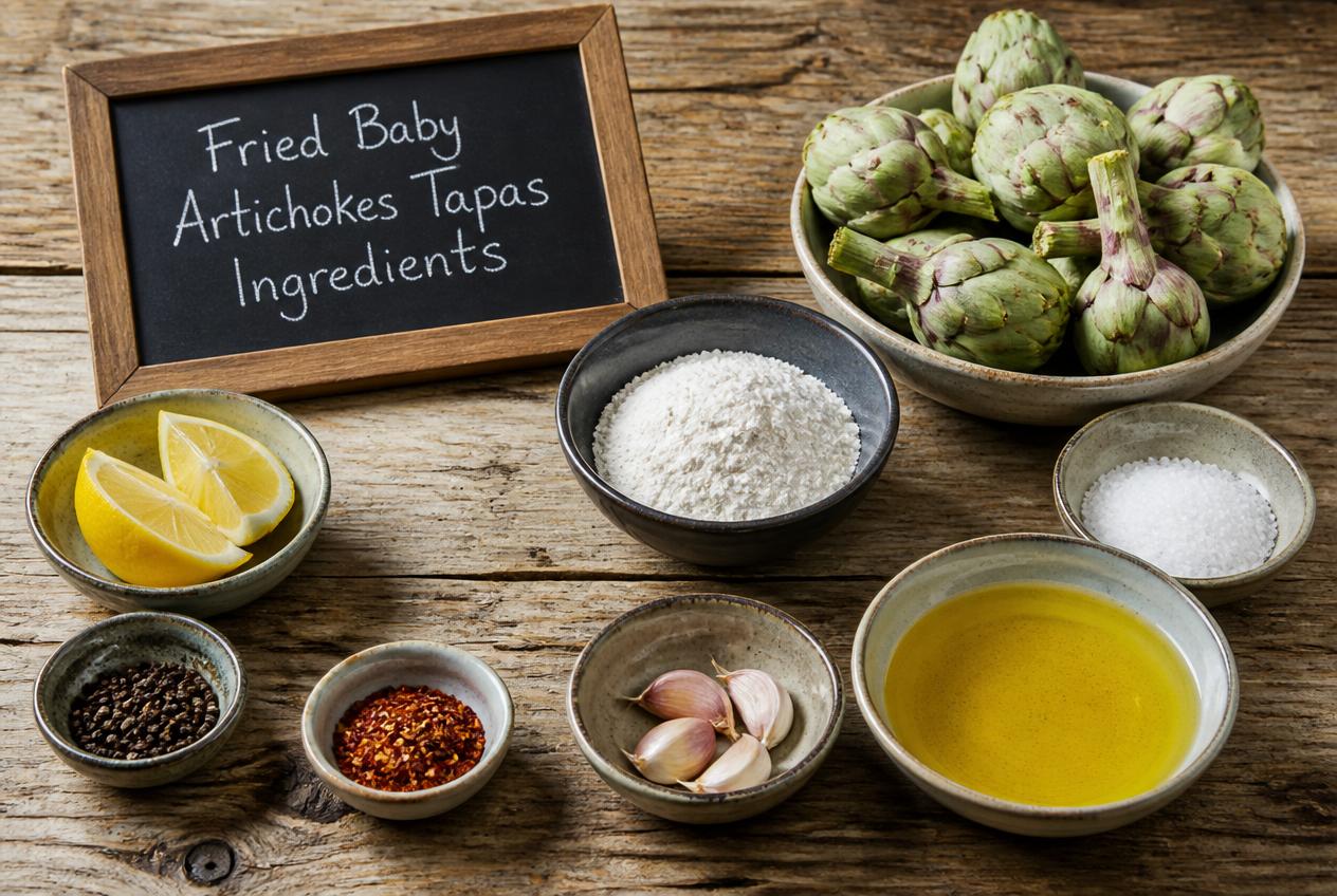 Fried Baby Artichokes Tapas Recipes - Ingredients