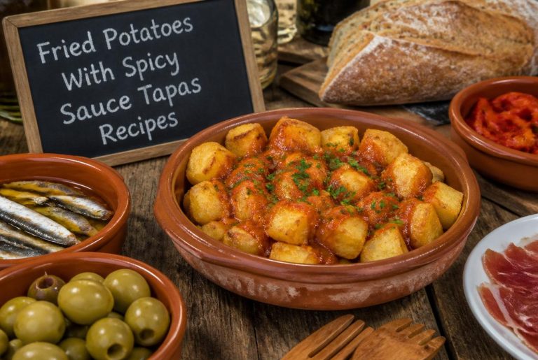 Fried Potatoes With Spicy Sauce Tapas Recipes