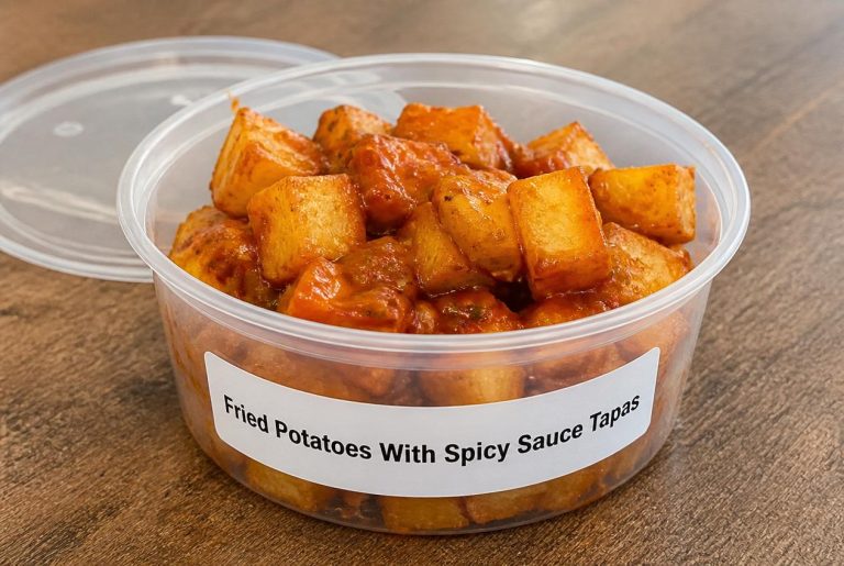Fried Potatoes With Spicy Sauce Tapas Recipes - Storage